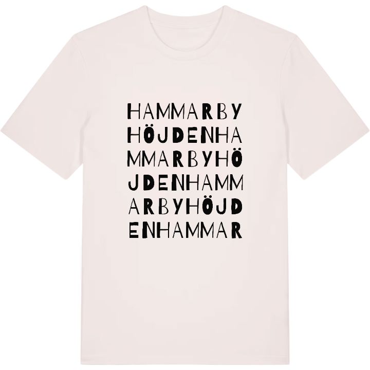Hammarbyhöjden ordlek t-shirt – t-shirt från PinShirt