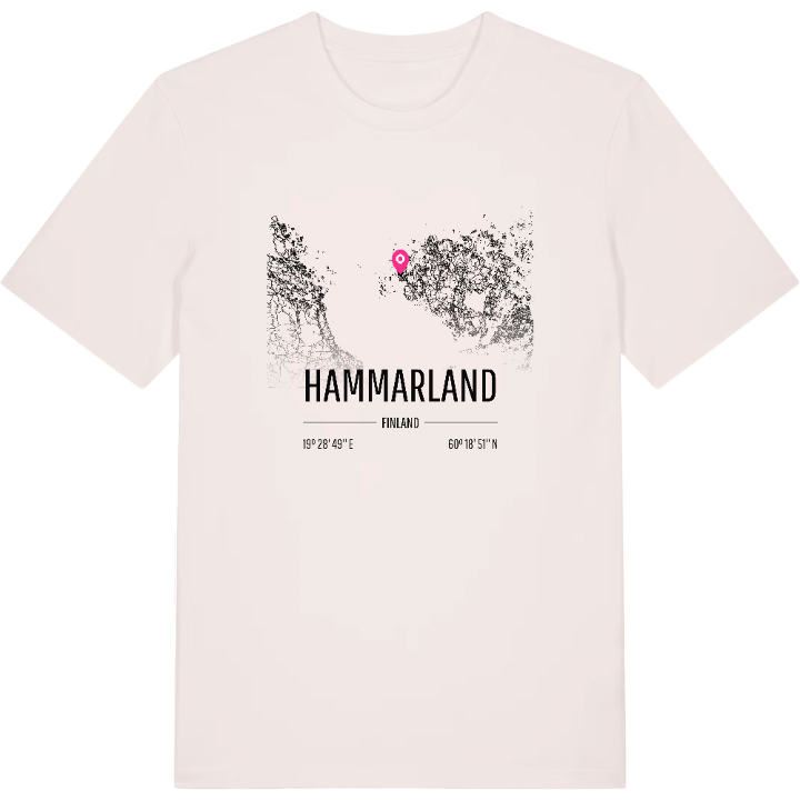 Hammarland karta t-shirt – t-shirt från PinShirt