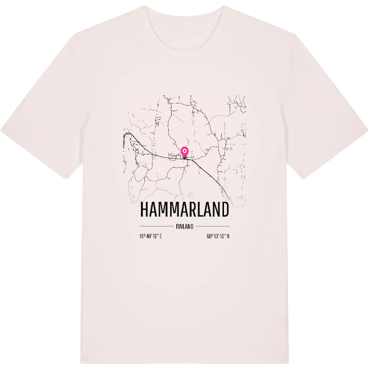 Hammarland karta t-shirt – t-shirt från PinShirt
