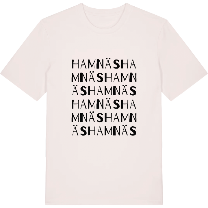 Hamnäs ordlek t-shirt – t-shirt från PinShirt