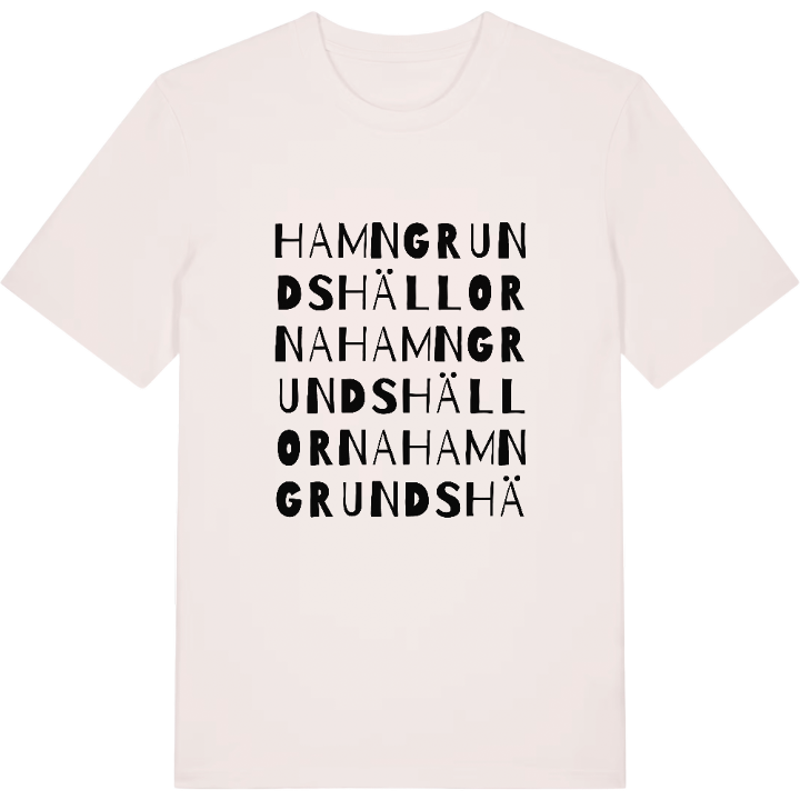 Hamngrundshällorna ordlek t-shirt – t-shirt från PinShirt