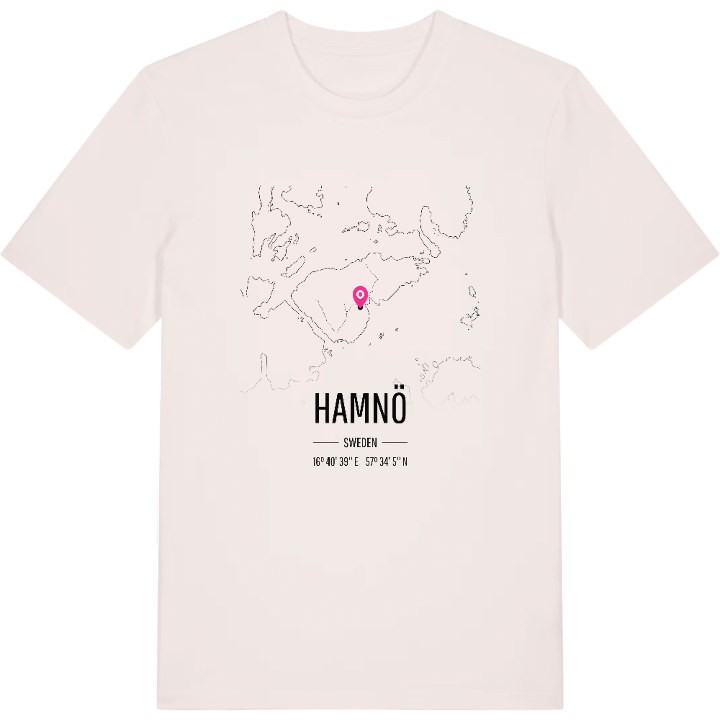 Hamnö karta t-shirt – t-shirt från PinShirt