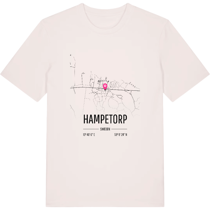 Hampetorp karta t-shirt – t-shirt från PinShirt