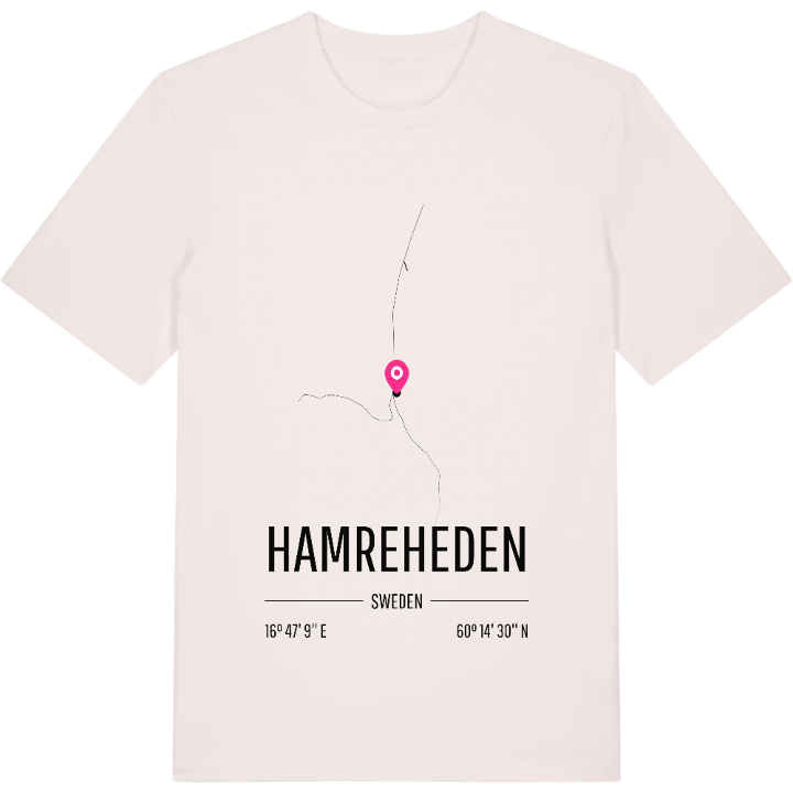 Hamreheden karta t-shirt – t-shirt från PinShirt