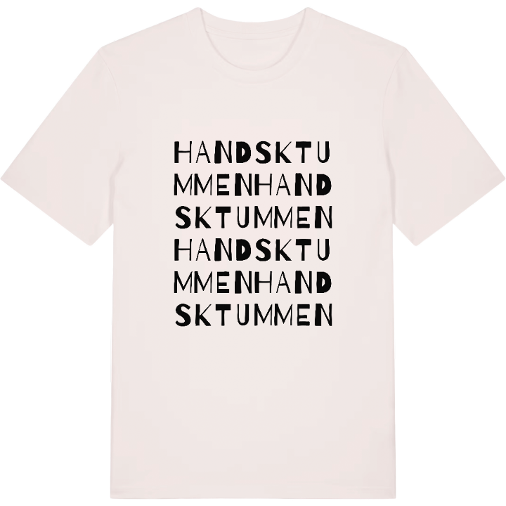 Handsktummen ordlek t-shirt – t-shirt från PinShirt