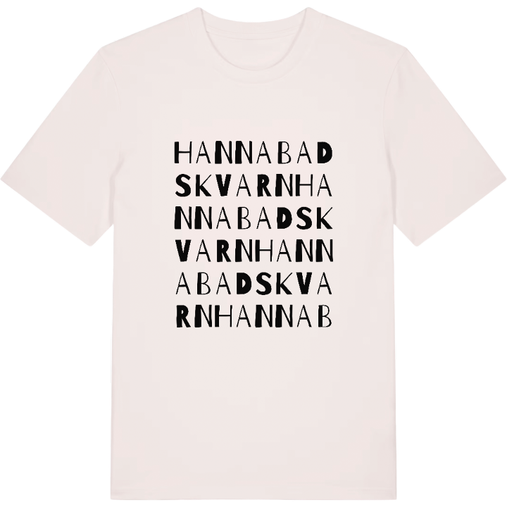 Hannabads kvarn ordlek t-shirt – t-shirt från PinShirt