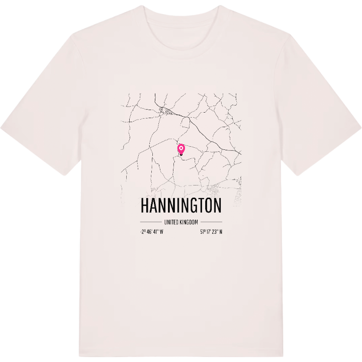 Hannington karta t-shirt – t-shirt från PinShirt
