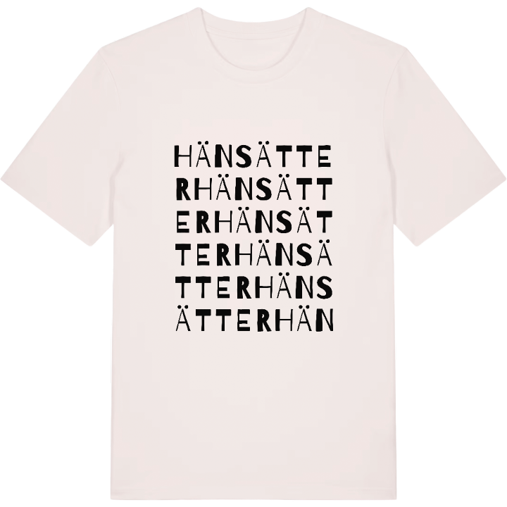 Hänsätter ordlek t-shirt – t-shirt från PinShirt