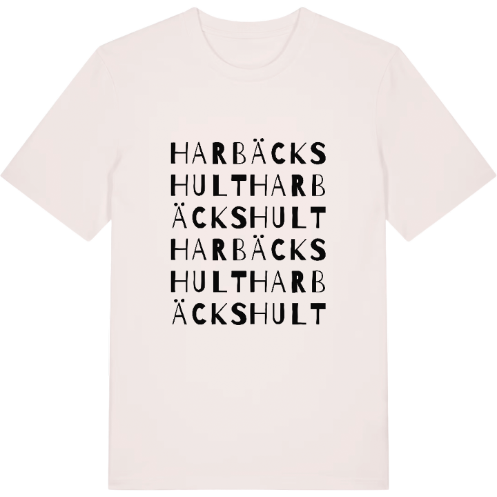 Harbäckshult ordlek t-shirt – t-shirt från PinShirt