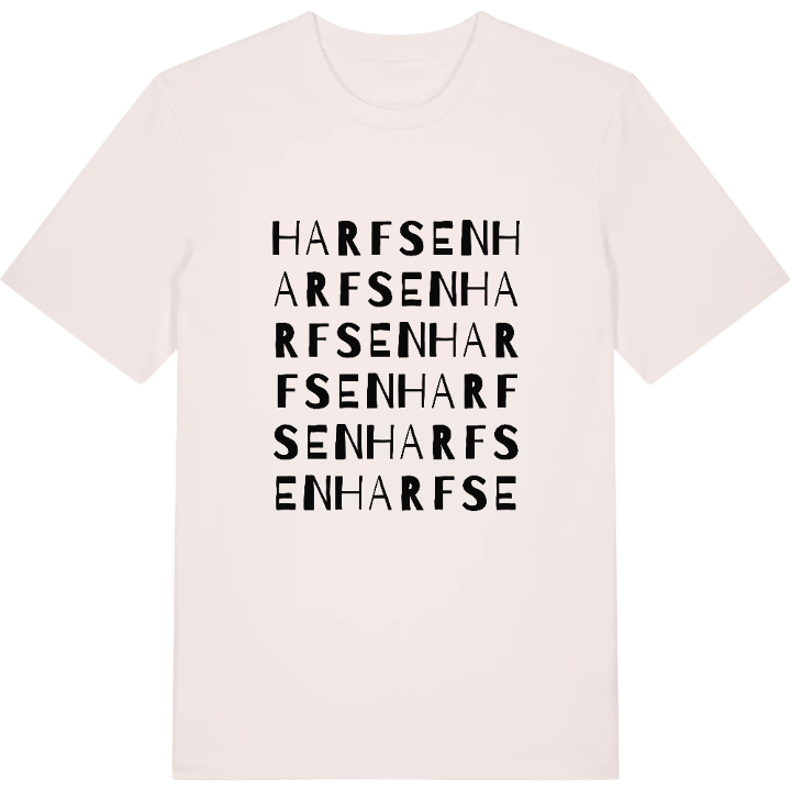 Harfsen ordlek t-shirt – t-shirt från PinShirt