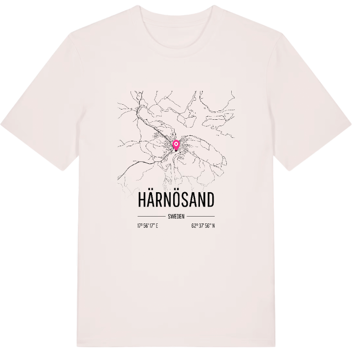 Härnösand karta t-shirt – t-shirt från PinShirt