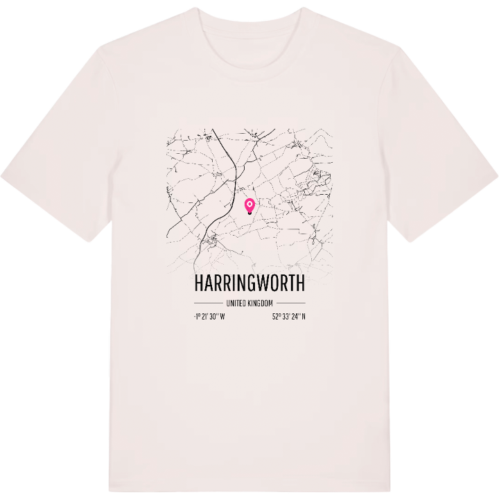 Harringworth karta t-shirt – t-shirt från PinShirt