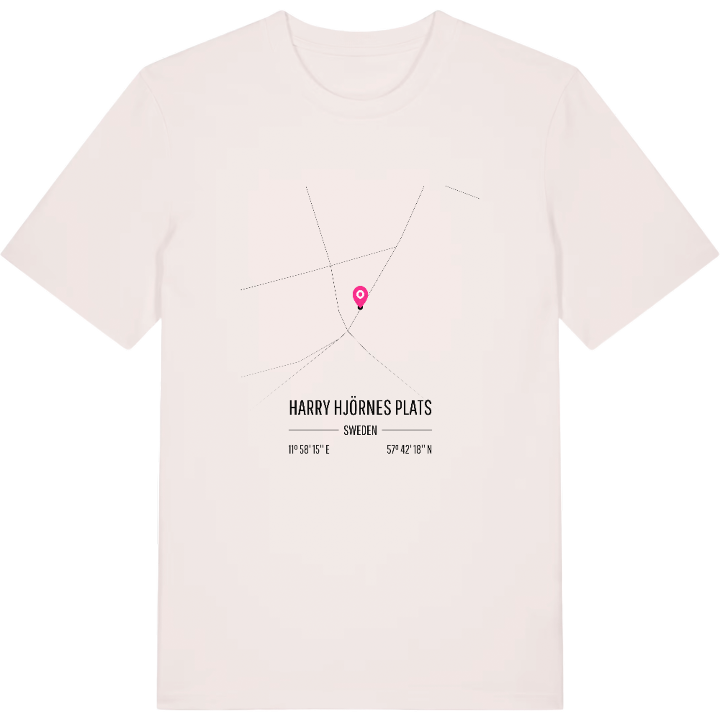 Harry Hjörnes Plats karta t-shirt – t-shirt från PinShirt
