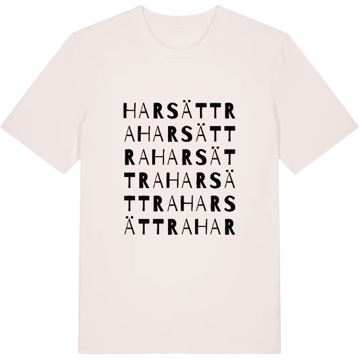 Harsättra ordlek t-shirt – t-shirt från PinShirt