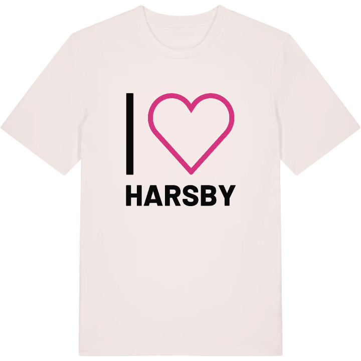 Jag älskar Harsby t-shirt stort tryck – t-shirt från PinShirt
