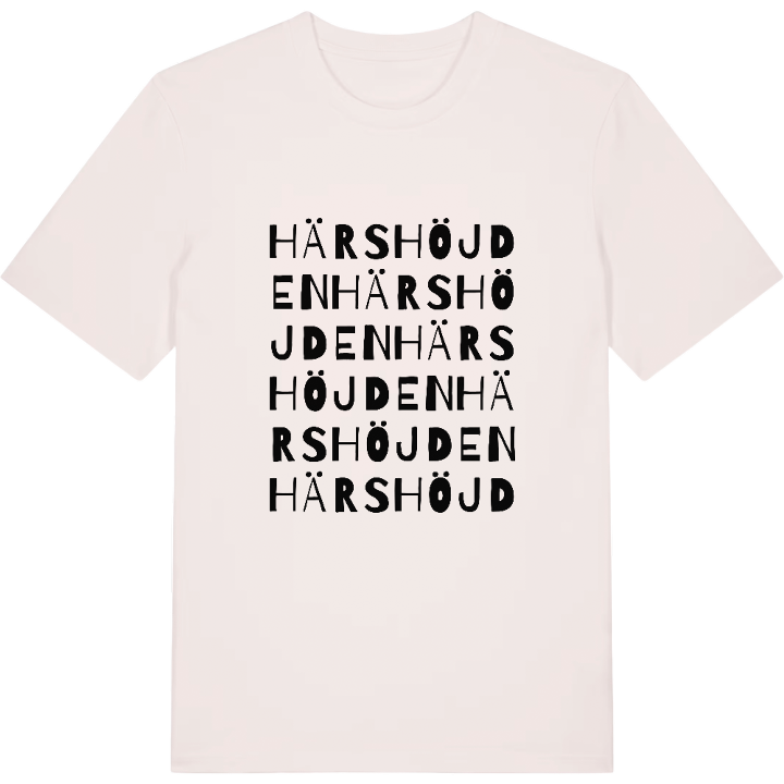 Härshöjden ordlek t-shirt – t-shirt från PinShirt