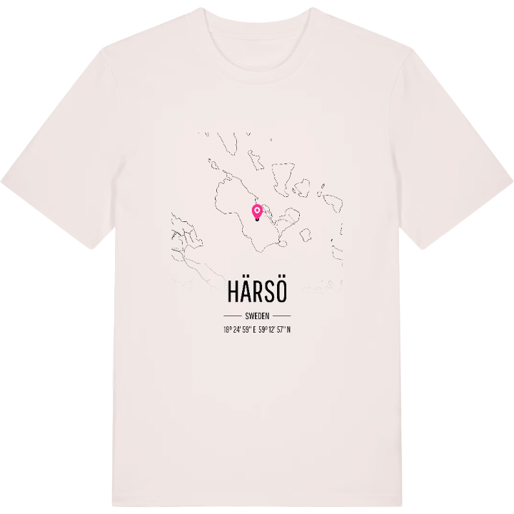 Härsö karta t-shirt – t-shirt från PinShirt