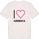 Jag älskar Hârșova t-shirt stort tryck