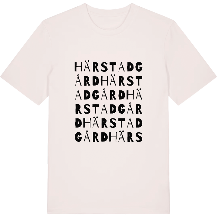 Härstad gård ordlek t-shirt – t-shirt från PinShirt