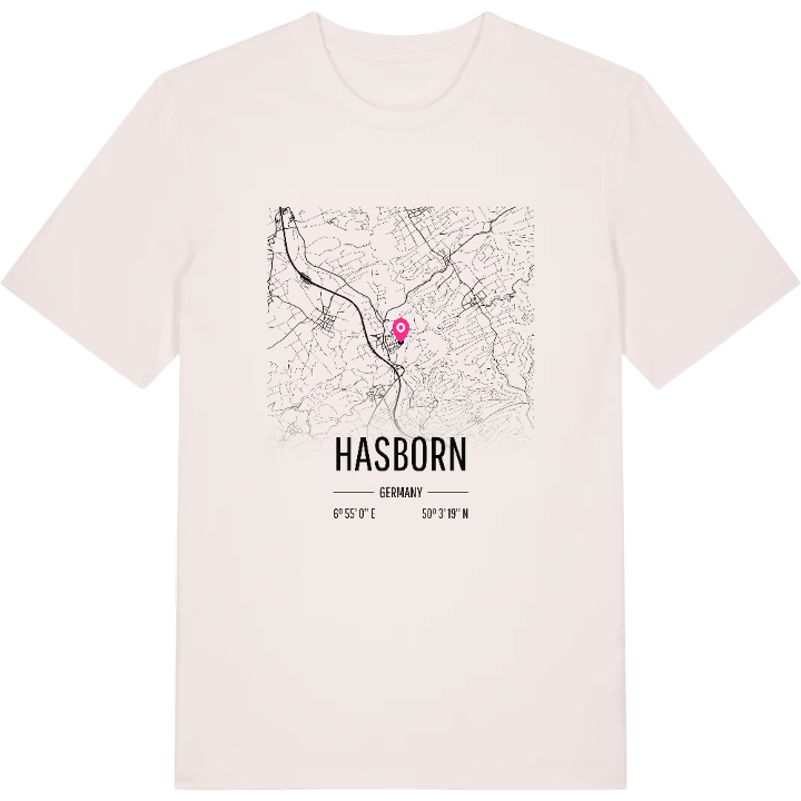 Hasborn karta t-shirt – t-shirt från PinShirt