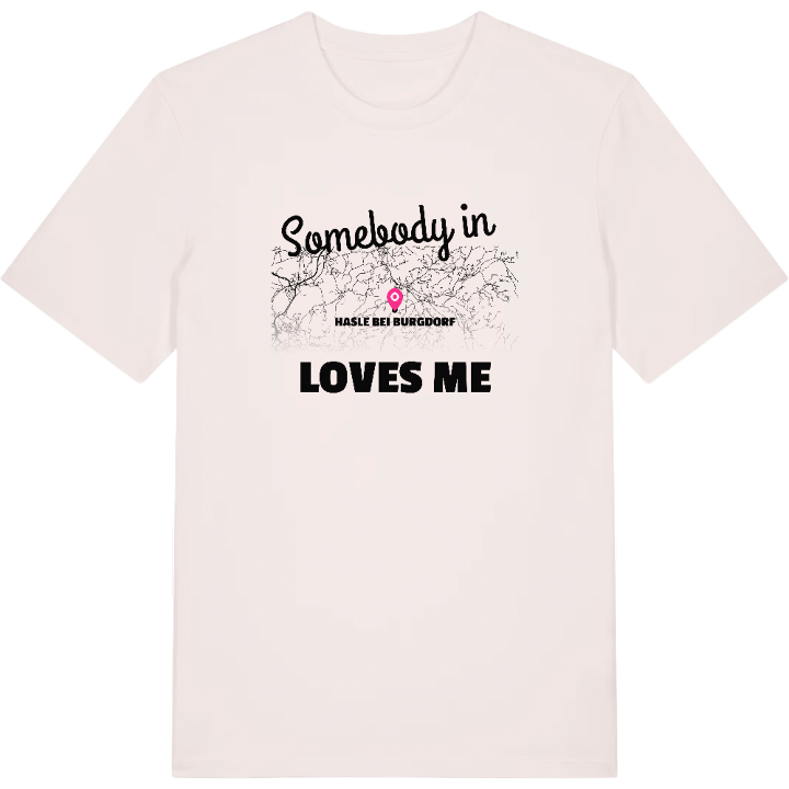 Någon i Hasle bei Burgdorf älskar mig t-shirt – t-shirt från PinShirt