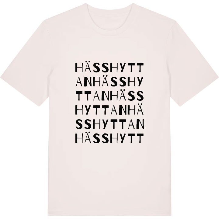 Hässhyttan ordlek t-shirt – t-shirt från PinShirt