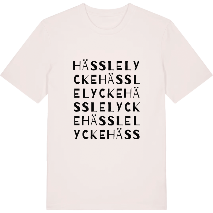 Hässlelycke ordlek t-shirt – t-shirt från PinShirt
