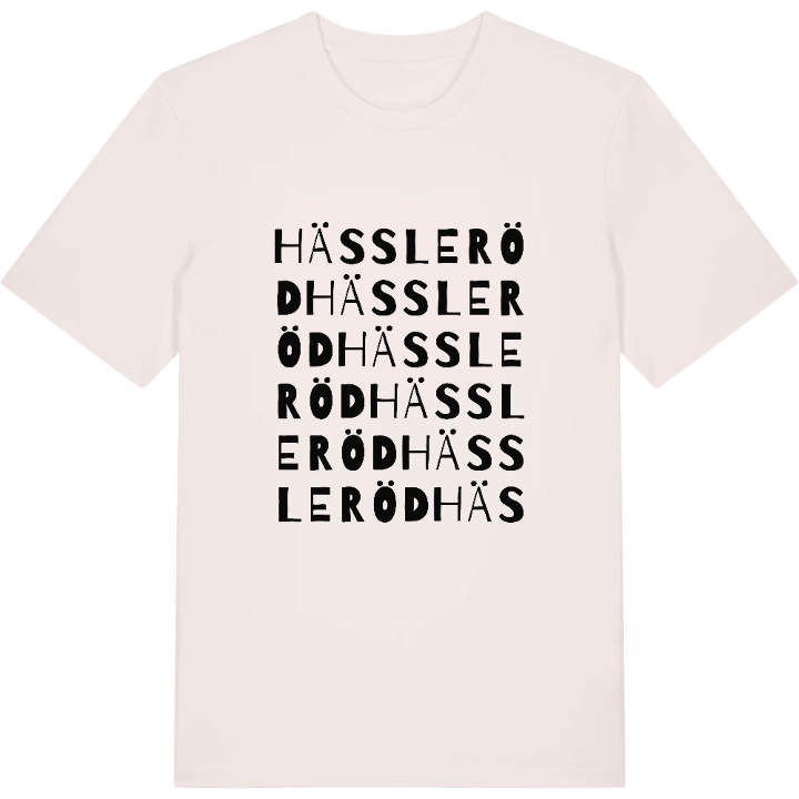 Hässleröd ordlek t-shirt – t-shirt från PinShirt