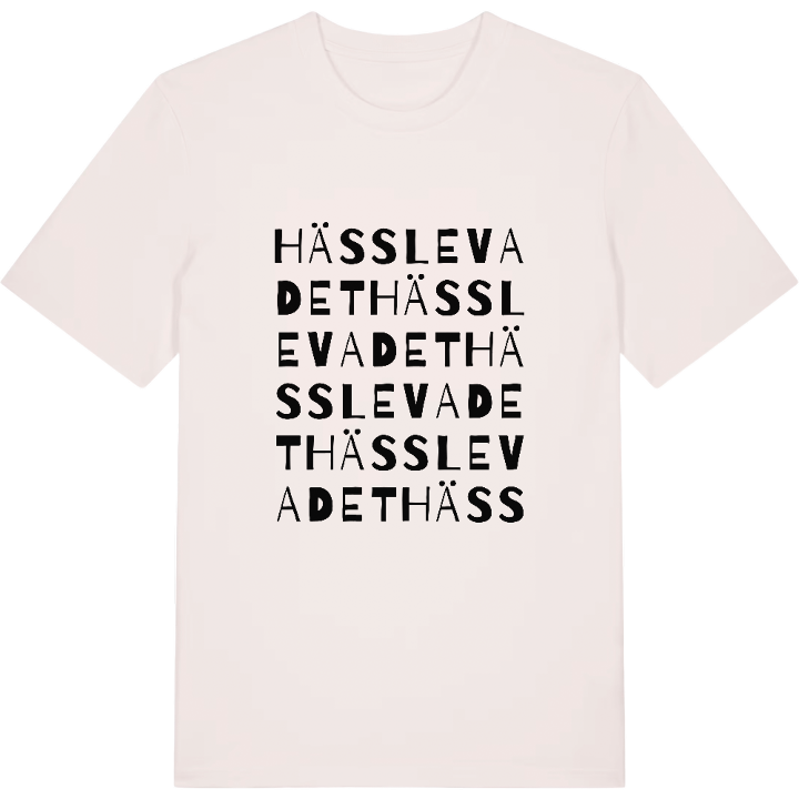 Hässlevadet ordlek t-shirt – t-shirt från PinShirt