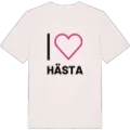 Jag älskar Hästa t-shirt stort tryck