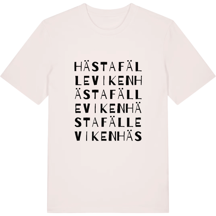 Hästafälleviken ordlek t-shirt – t-shirt från PinShirt