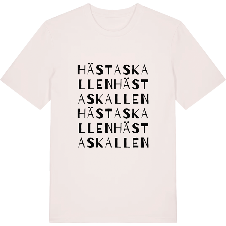 Hästaskallen ordlek t-shirt – t-shirt från PinShirt