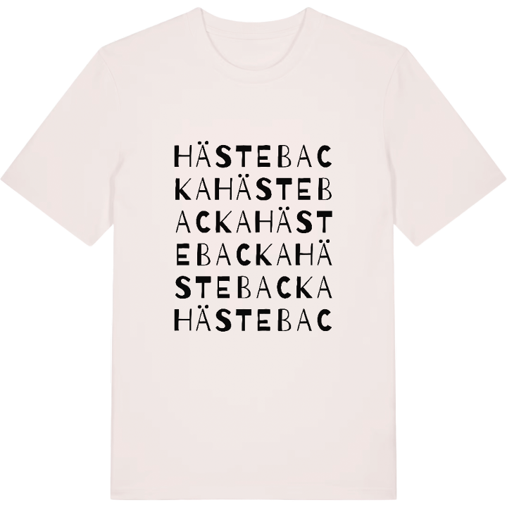 Hästebacka ordlek t-shirt – t-shirt från PinShirt