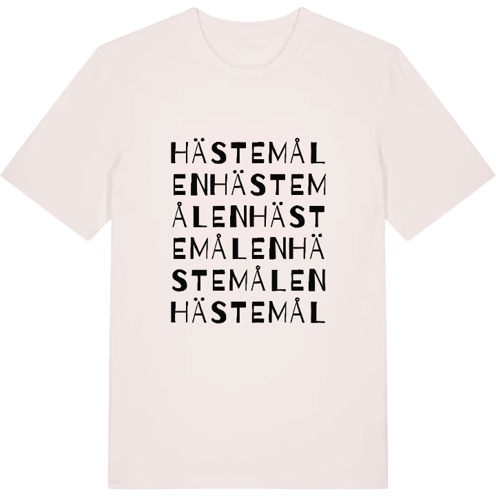 Hästemålen ordlek t-shirt – t-shirt från PinShirt