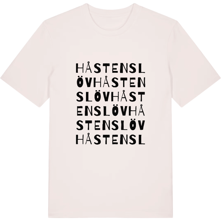 Håstenslöv ordlek t-shirt – t-shirt från PinShirt