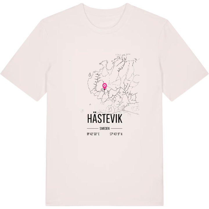 Hästevik karta t-shirt – t-shirt från PinShirt
