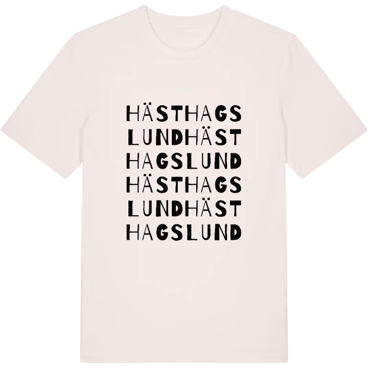Hästhagslund ordlek t-shirt – t-shirt från PinShirt