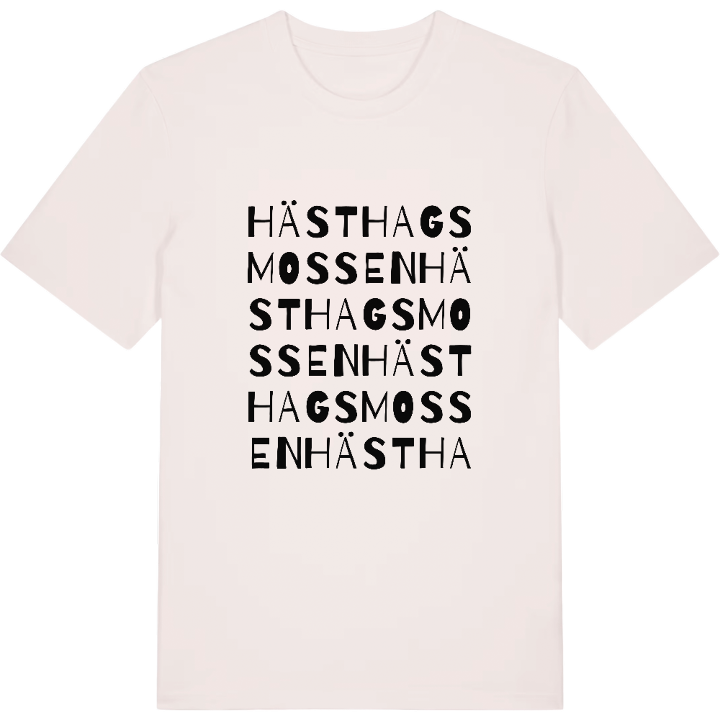 Hästhagsmossen ordlek t-shirt – t-shirt från PinShirt