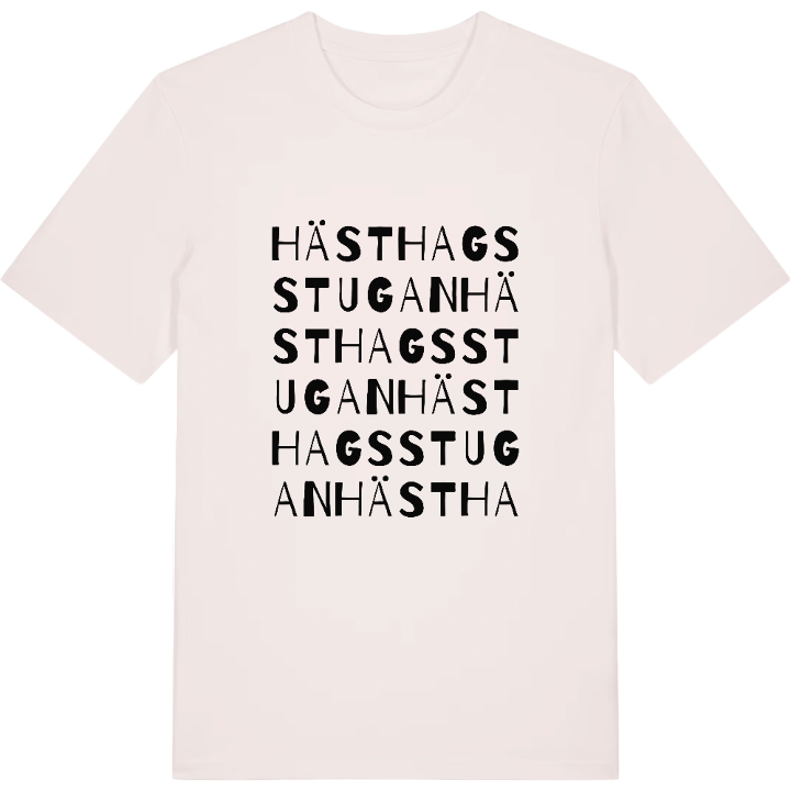 Hästhagsstugan ordlek t-shirt – t-shirt från PinShirt