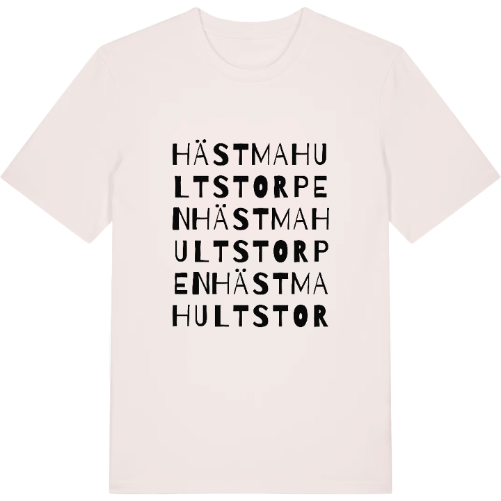 Hästmahultstorpen ordlek t-shirt – t-shirt från PinShirt