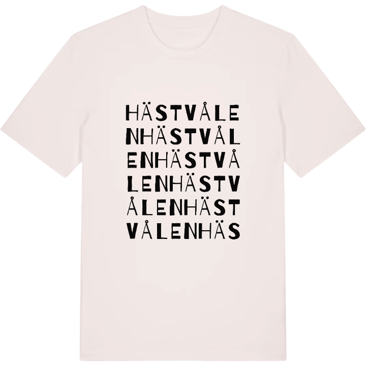 Hästvålen ordlek t-shirt – t-shirt från PinShirt