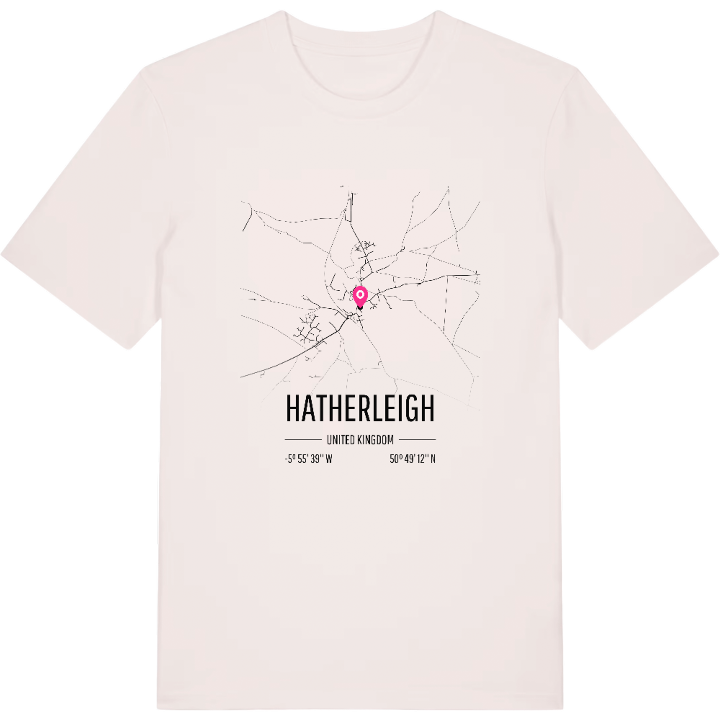 Hatherleigh karta t-shirt – t-shirt från PinShirt