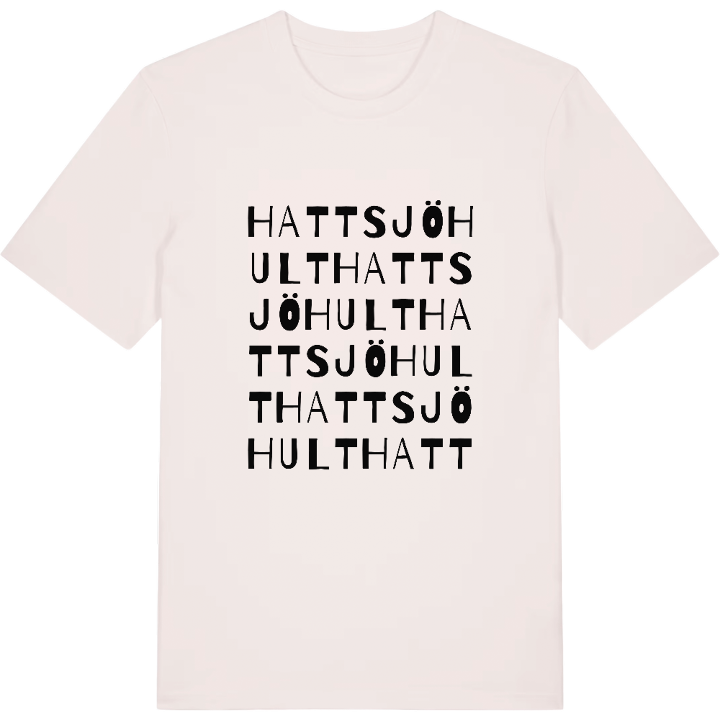 Hattsjöhult ordlek t-shirt – t-shirt från PinShirt