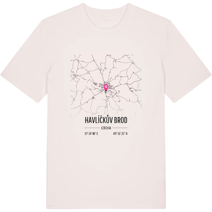 Havlíčkův Brod karta t-shirt – t-shirt från PinShirt