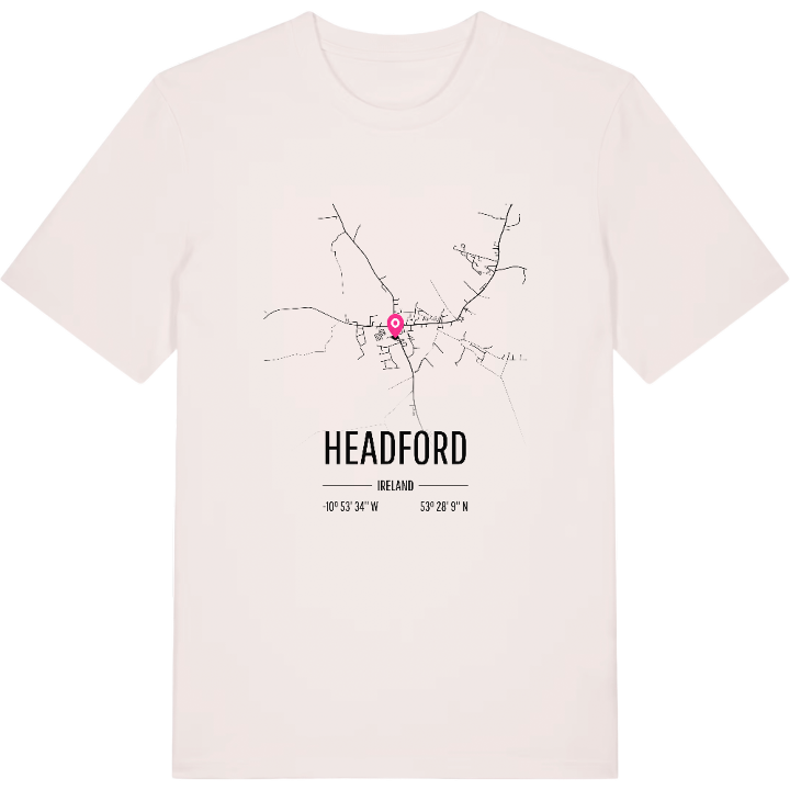 Headford karta t-shirt – t-shirt från PinShirt