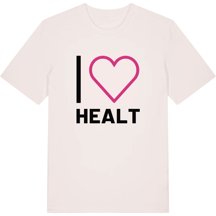 Jag älskar Healt t-shirt stort tryck – t-shirt från PinShirt