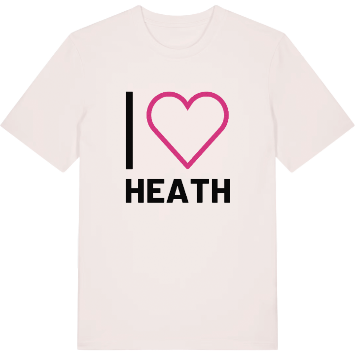 Jag älskar Heath t-shirt stort tryck – t-shirt från PinShirt