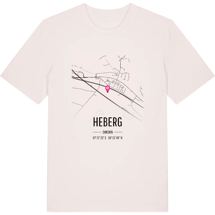 Heberg karta t-shirt – t-shirt från PinShirt