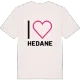 Jag älskar Hedane t-shirt stort tryck