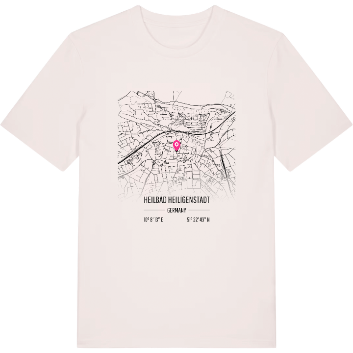 Heilbad Heiligenstadt karta t-shirt – t-shirt från PinShirt